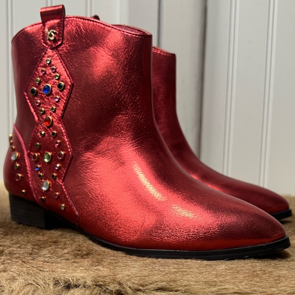 Yosi Samra Miss Dallas Gem Western Boots 4 New